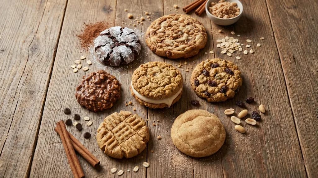 An assortment of fresh-baked Afton cookies